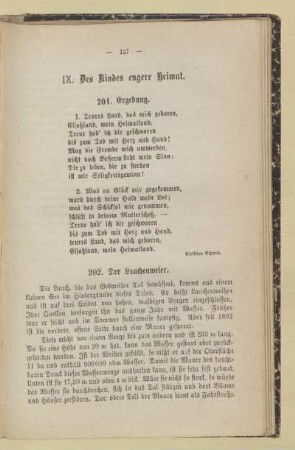 IX. Des Kindes engere Heimat