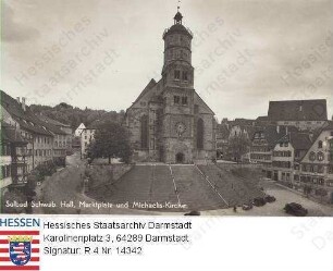 Schwäbisch-Hall, Marktplatz und Michaelis-Kapelle
