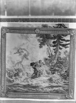 Neptun und Amymone (Aus der Folge von Teppichen zu Götterliebschaften)