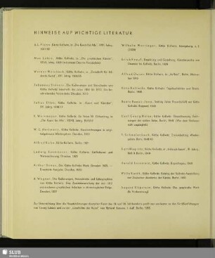 Hinweise auf wichtige Literatur