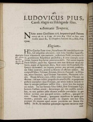 Ludovicus Pius, Caroli Magni ex Hildegarde filius