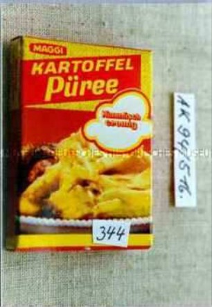 Spielzeug-Faltschachtel für "MAGGI KARTOFFEL Püree"