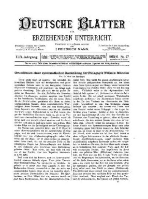 Grundlinien einer systematischen Darstellung der Pädagogik Wilhelm Münchs