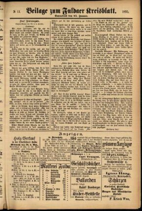 Zweite Ausgabe vom Samstag, den 25. Januar 1896.