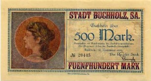 Gutschein - 500 Mark