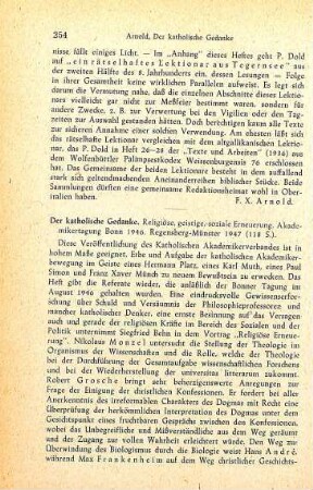 254-255 [Rezension] Akademikertagung Bonn 1946
