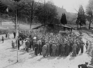 Grundsteinlegung Staustufe Neckarzimmern