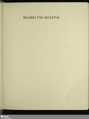 Malerei Und Skulpturen