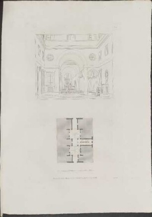 Pl. 20. Vue Et Plan D'Un Palais Strada Monte Vergine A Messine.