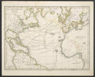 Der Atlantische Ocean [Hand-Atlas über alle Theile der Erde nach dem neuesten Zustande und über das Weltgebäude]