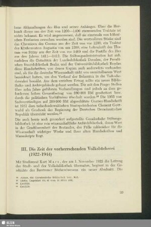 III. Die Zeit der vorherrschenden Volksbücherei (1922-1944)