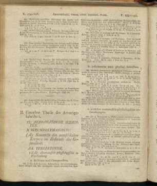 II. Einzelne Theile der Arzneygelahrtheit