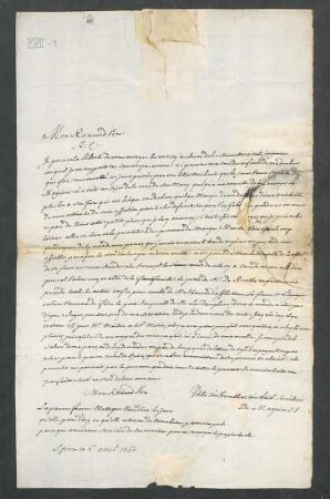 [Brief von de Maguire an François-Joseph Terrasse Desbillons]