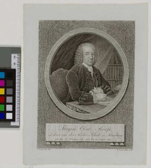 Jürgen Elert Kruse, Lehrer an der Nicolai Schule in Hamburg, geb: den 27. November 1709. gest. den 30. Januar 1775