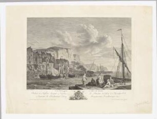 Vue prise dans le port de Dieppe