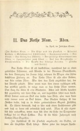 III. Das Rothe Meer. - Aden