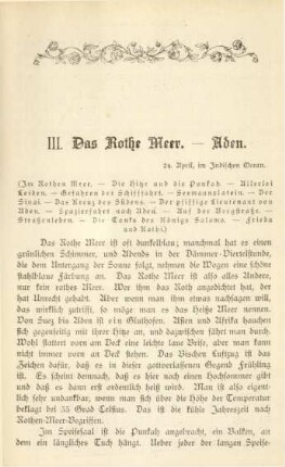 III. Das Rothe Meer. - Aden