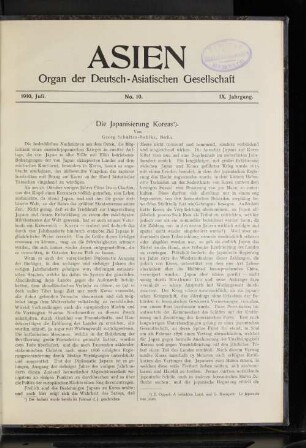 1910, Juli. No.10. IX. Jahrgang.