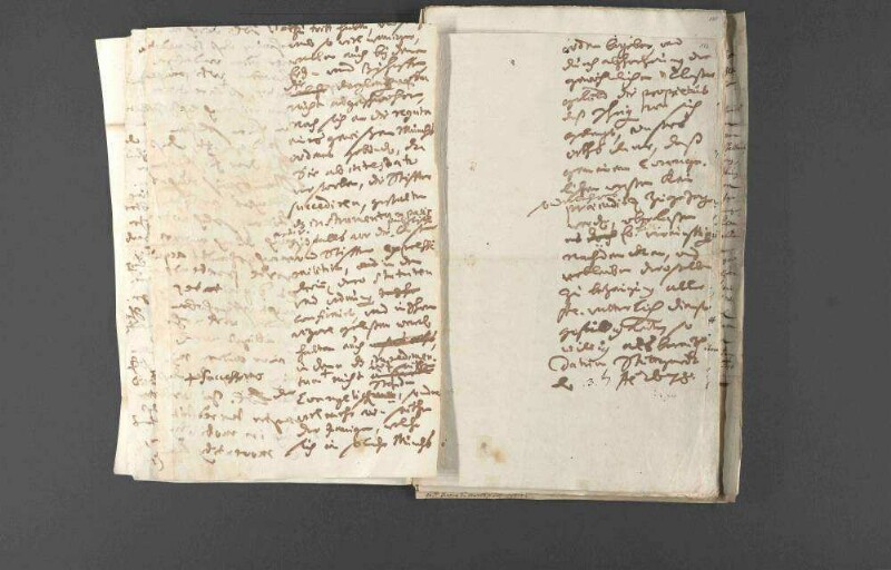 Vertrauliche Korrespondenz zwischen Markgraf Friedrich VII. Magnus von Baden-Durlach und Herzog Eberhard III. von Württemberg.