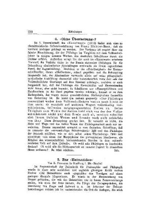 Ohne Überhebung?