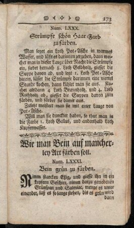 Wie man Bein auf mancherley Art färben soll.
