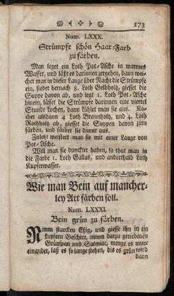 Wie man Bein auf mancherley Art färben soll.