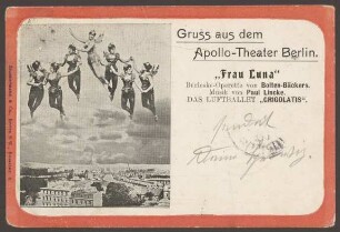Ansichtskarte Operette im Apollo-Theater, Friedrichstraße