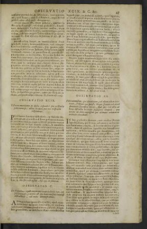 Observatio CI. - CL.