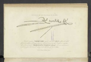 Fac-Simile of the signature of Cortés.