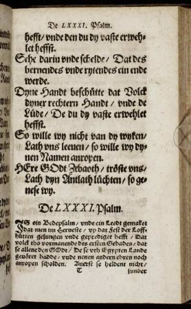 De LXXXI. Psalm. - De XC. Psalm.