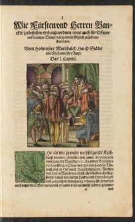 Wie Fürsten und Herren Bancket/ zu bestellen und anzuordnen ...
