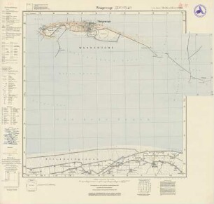2213 (alte Nr.: 825) Wangerooge, Meßtischblatt (4cm - Karte)
