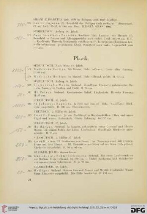 Plastik (Nr. 378-391)