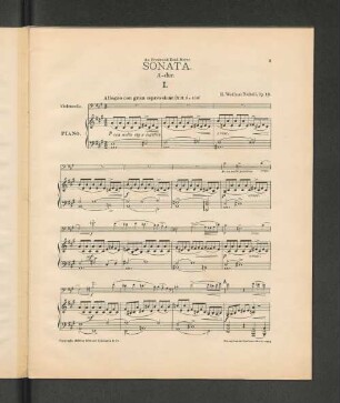 Sonata. A-dur. I.