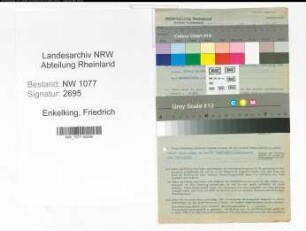 Entnazifizierung Friedrich Enkelking , geb. 12.08.1891 (Feuerwehrmann)