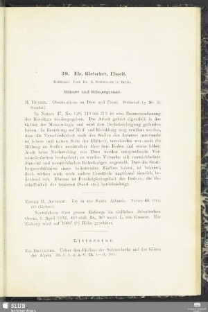 3 O. Eis, Gletscher, Eiszeit