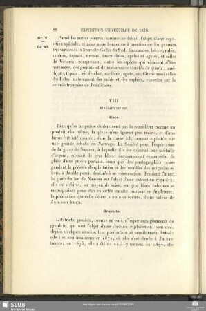 VIII. Minéraux Divers