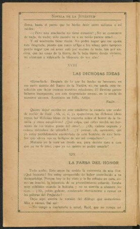 XVIII Las dichosas ideas