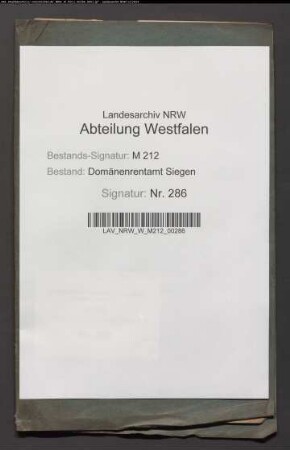 Nachweis der zur Veräußerung geeigneten Domänenbesitzungen