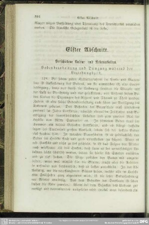 Elfter Abschnitt. Verschiedene Kultur- und Nebenarbeiten
