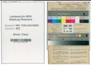Entnazifizierung Franz Simon , geb. 15.02.1898 (Steiger)