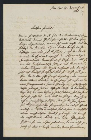 87r-88v, Brief: Jena den 19. December 1868