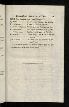 29-30, Caracteres Dependans Du Gout