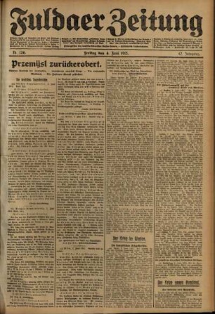 Ausgabe vom Freitag, den 04. Juni 1915.