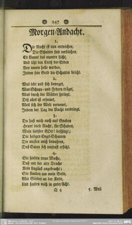 Morgen-Andacht