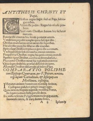 Comparatio Poliphe ...