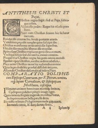 Comparatio Poliphe ...