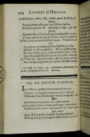 III. Ad Julium Florum = III. A Florus