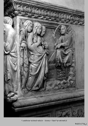 Grabmal des Patriarchen Gastone della Torre : Reliefs der Schauseite
