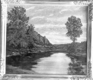 Winckler, Margarethe: Fränkische Landschaft. Öl, 1929